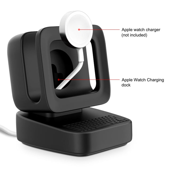 Lisslune | For Apple Watch 44/42/40/38mm Retro Watch Stand Holder (Black)