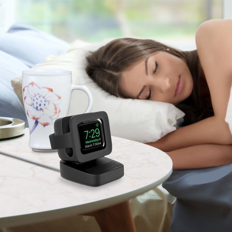 Lisslune | For Apple Watch 44/42/40/38mm Retro Watch Stand Holder (Black)