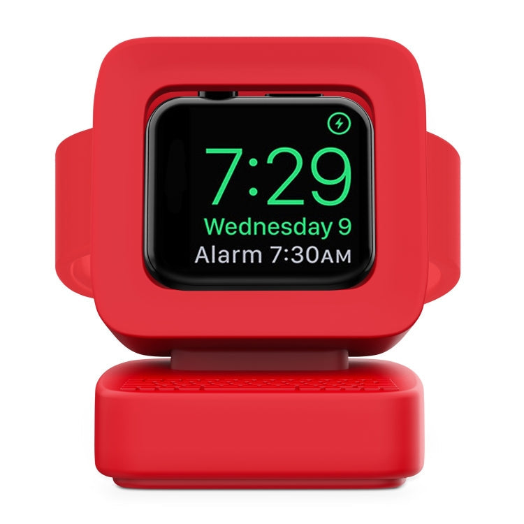 Lisslune | For Apple Watch 44/42/40/38mm Retro Watch Stand Holder (Red)