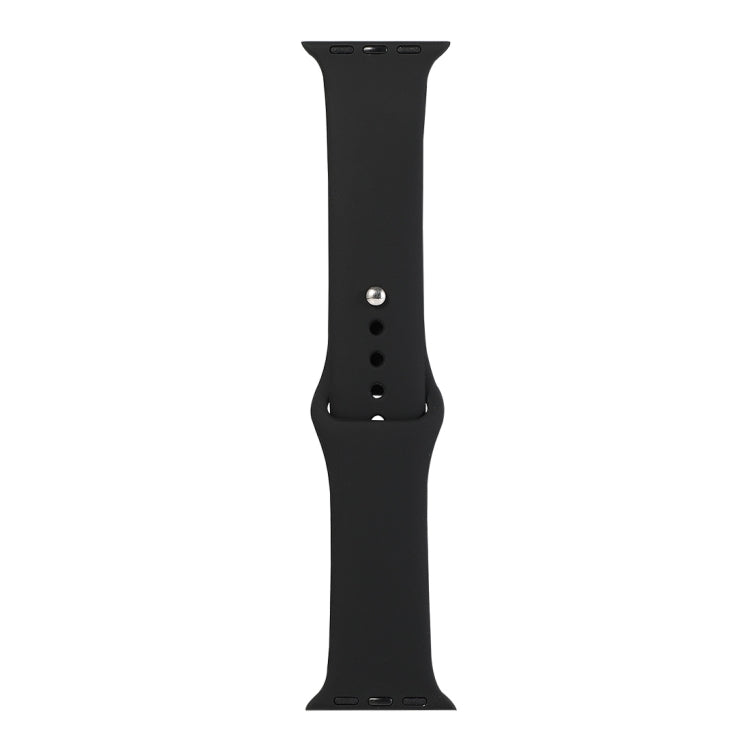Lisslune | For Apple Watch Series 9&8&7 41mm / SE 3&SE 2&6&SE&5&4 40mm / 3&2&1 38mm Silicone watch band, short section (female) (Black)
