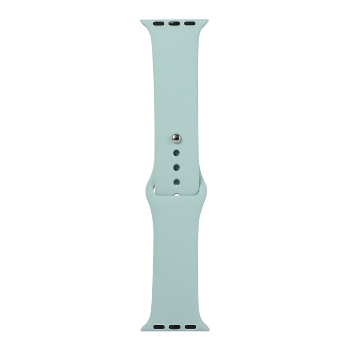 Lisslune | For Apple Watch Ultra 49mm & Watch Ultra 2 49mm / Series 9 & 8 & 7 45mm / SE 3 & SE 2 & 6 & SE & 5 & 4 44mm / 3 & 2 & 1 42mm Silicone watch band, short section (female) (Light Green)