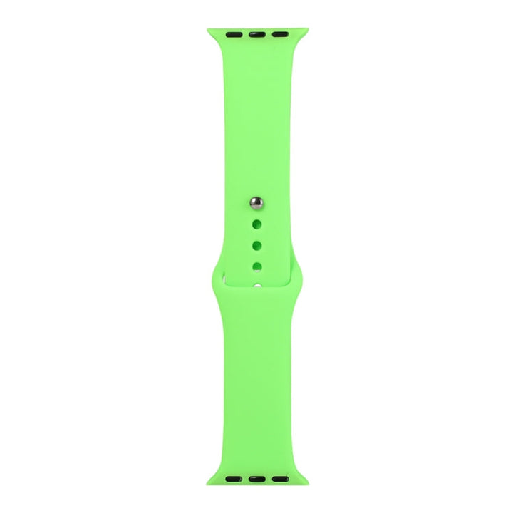 Lisslune | For Apple Watch Ultra 49mm & Watch Ultra 2 49mm / Series 9 & 8 & 7 45mm / SE 3 & SE 2 & 6 & SE & 5 & 4 44mm / 3 & 2 & 1 42mm Silicone wristwatch, short section (female) (Brilliant green)