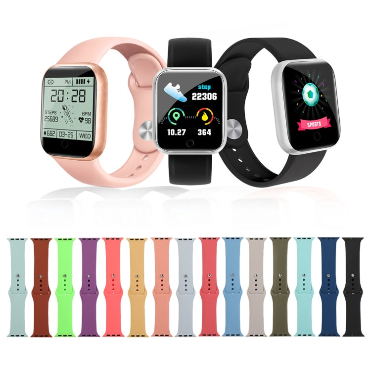 Lisslune | For Apple Watch Ultra 49mm&Watch Ultra 2 49mm / Series 9&8&7 45mm / SE 3&SE 2&6&SE&5&4 44mm / 3&2&1 42mm Silicone Watch Band, Short Section (female)(Blue Gray)