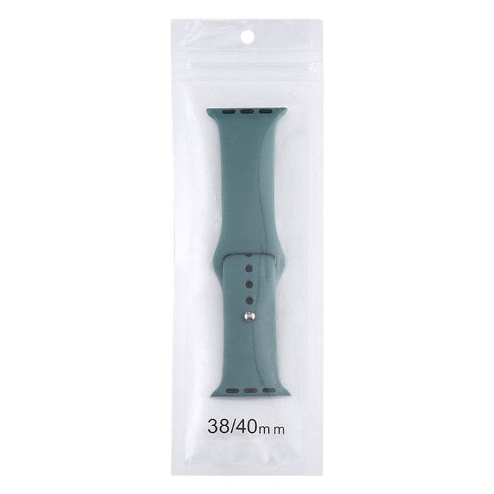 Lisslune | For Apple Watch Series 9&8&7 41mm / SE 3&SE 2&6&SE&5&4 40mm / 3&2&1 38mm Silicone Strap, Long Section (Men)(Begonia)