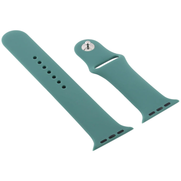 Lisslune | For Apple Watch Ultra 49mm & Watch Ultra 2 49mm / Series 9 & 8 & 7 45mm / SE 3 & SE 2 & 6 & SE & 5 & 4 44mm / 3 & 2 & 1 42mm Silicone Band, Long Section (Men)(Begonia)