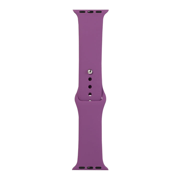 Lisslune | For Apple Watch Ultra 49mm&Watch Ultra 2 49mm / Series 9&8&7 45mm / SE 3&SE 2&6&SE&5&4 44mm / 3&2&1 42mm Silicone Watch Band, Long Section (Men)(Purple)