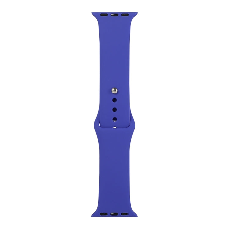 Lisslune | For Apple Watch Series 9&8&7 41mm / SE 3&SE 2&6&SE&5&4 40mm / 3&2&1 38mm silicone watch band, long section (men)(dark sapphire)