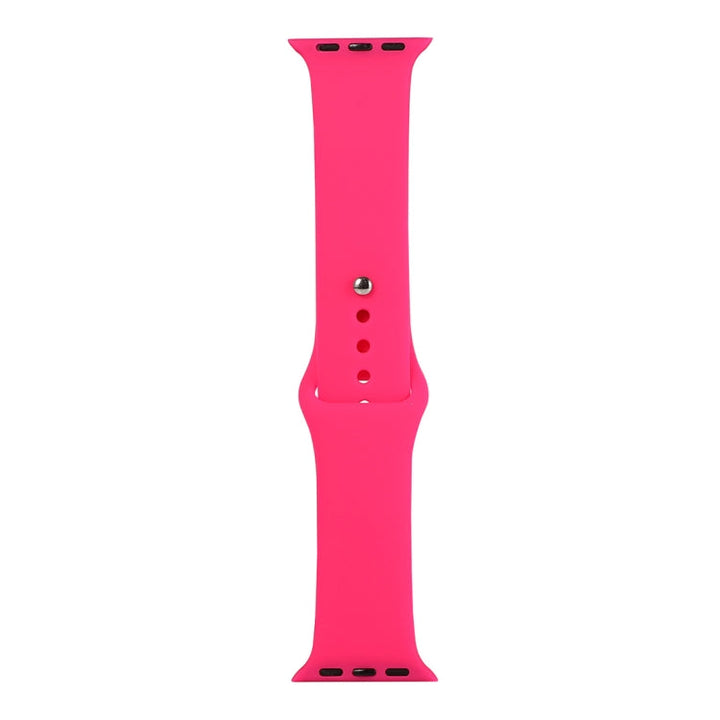 Lisslune | For Apple Watch Series 9&8&7 41mm / SE 3&SE 2&6&SE&5&4 40mm / 3&2&1 38mm Silicone Watch Strap, Long Section (Men)(Firefly Rose)