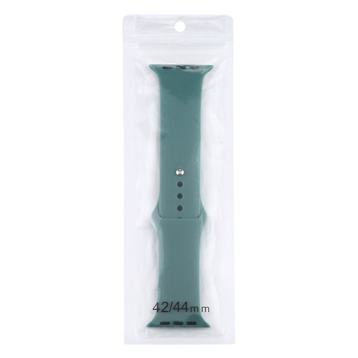 Lisslune | For Apple Watch Ultra 49mm & Watch Ultra 2 49mm / Series 9 & 8 & 7 45mm / SE 3 & SE 2 & 6 & SE & 5 & 4 44mm / 3 & 2 & 1 42mm Silicone Watch Strap, Long Section (Men) (Cream Yellow)