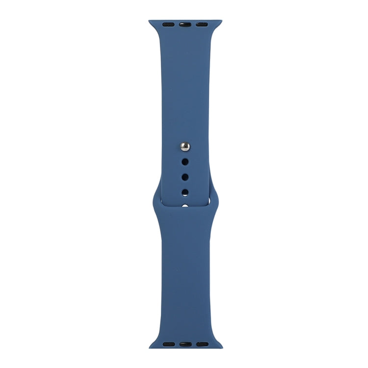 Lisslune | For Apple Watch Series 9&8&7 41mm / SE 3&SE 2&6&SE&5&4 40mm / 3&2&1 38mm Silicone Band, Short Section (Women)(Cobalt Blue)