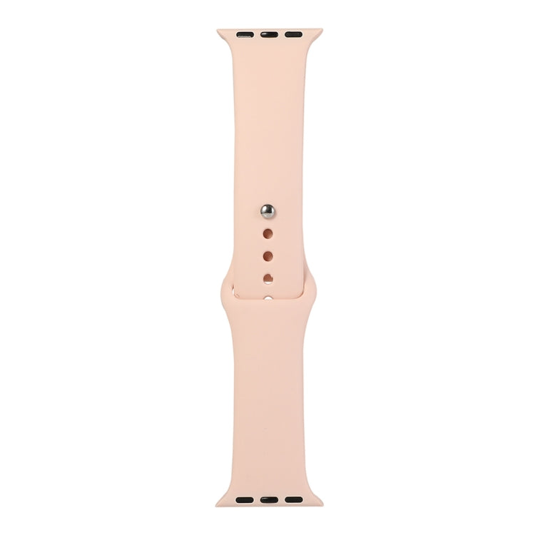 Lisslune | For Apple Watch Series 9&8&7 41mm / SE 3&SE 2&6&SE&5&4 40mm / 3&2&1 38mm Silicone Watch Band, Short Section (Female)(Grapefruit)