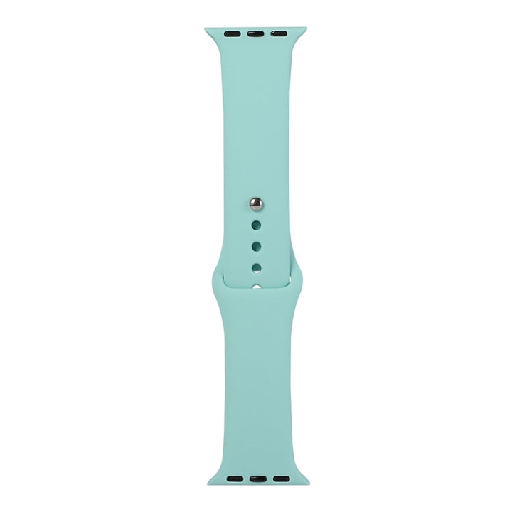 Lisslune | For Apple Watch Series 9&8&7 41mm / SE 3&SE 2&6&SE&5&4 40mm / 3&2&1 38mm Silicone watch strap, Short section (Female)(Blue sea)
