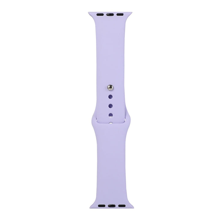Lisslune | For Apple Watch Series 9&8&7 41mm / SE 3&SE 2&6&SE&5&4 40mm / 3&2&1 38mm Silicone Watch Band, Short Segment (Women)(Light Purple)