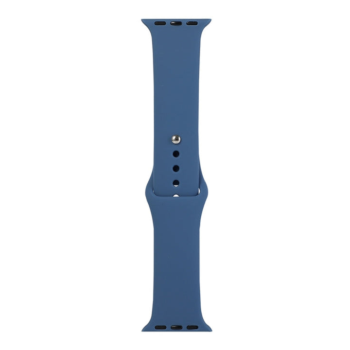 Lisslune | For Apple Watch Ultra 49mm & Watch Ultra 2 49mm / Series 9 & 8 & 7 45mm / SE 3 & SE 2 & 6 & SE & 5 & 4 44mm / 3 & 2 & 1 42mm Silicone Watch Band, Short Section (Female) (Cobalt Blue)