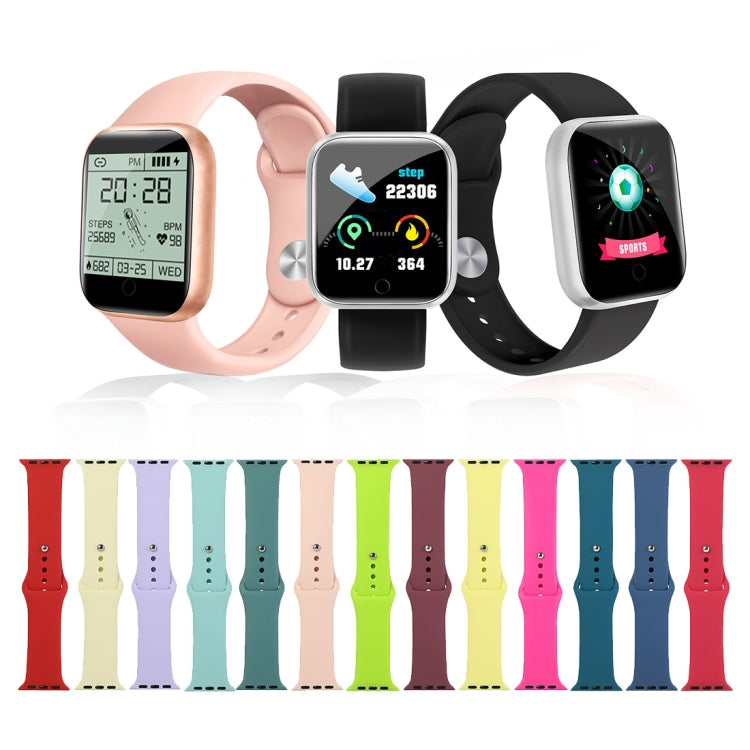 Lisslune | For Apple Watch Ultra 49mm & Watch Ultra 2 49mm / Series 9 & 8 & 7 45mm / SE 3 & SE 2 & 6 & SE & 5 & 4 44mm / 3 & 2 & 1 42mm Silicone Watch Band, Short Section (Female) (Cobalt Blue)