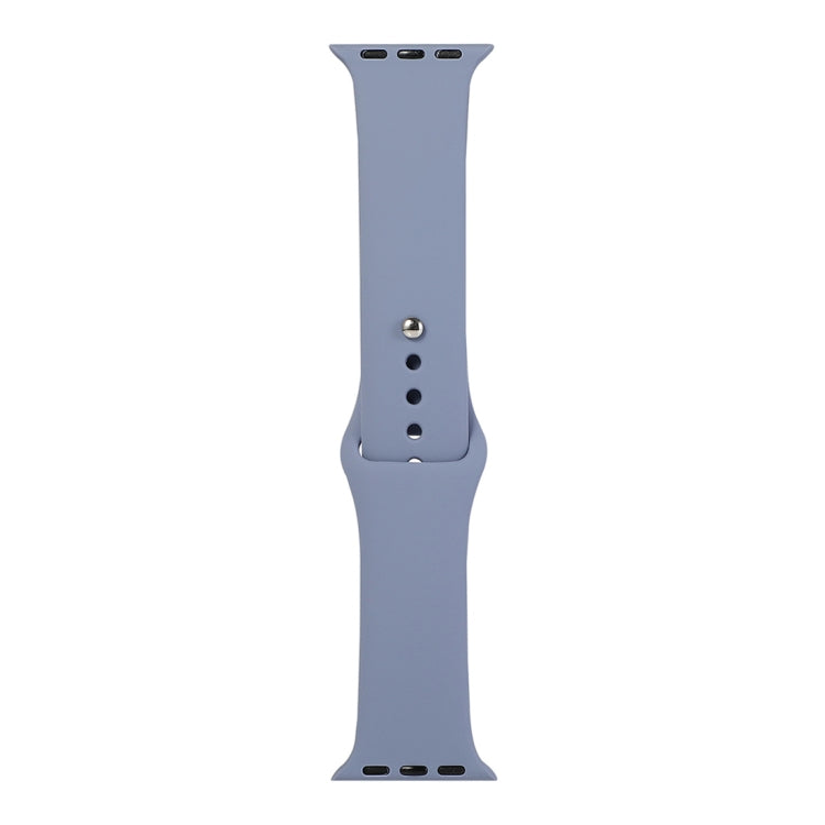 Lisslune | For Apple Watch Series 9&8&7 41mm / SE 3&SE 2&6&SE&5&4 40mm / 3&2&1 38mm Silicone Watch Strap, Short Section (Women)(Lavender Gray)
