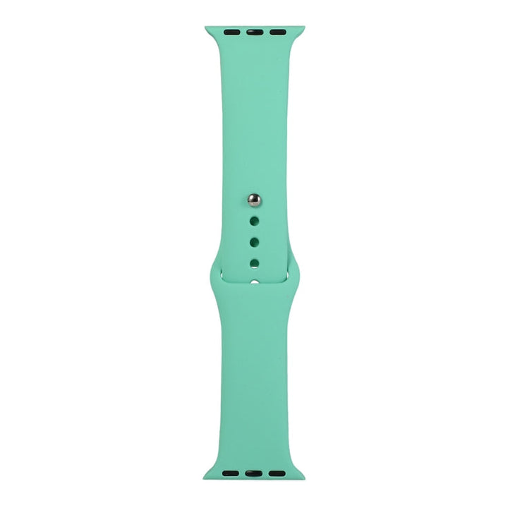 Lisslune | For Apple Watch Series 9&8&7 41mm / SE 3&SE 2&6&SE&5&4 40mm / 3&2&1 38mm Silicone watch band, Short section (Women)(Fragrant green)