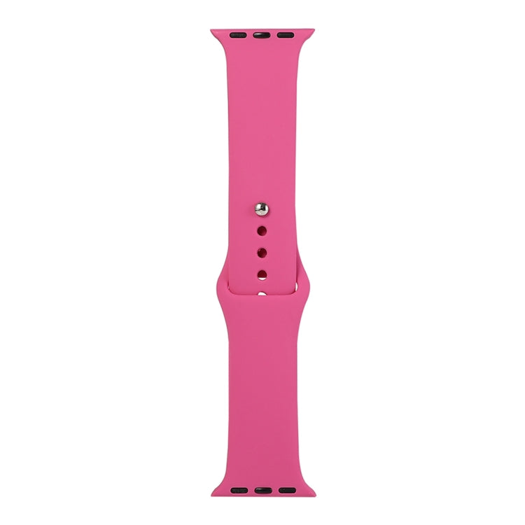 Lisslune | For Apple Watch Series 9&8&7 41mm / SE 3&SE 2&6&SE&5&4 40mm / 3&2&1 38mm Silicone Watch Band, Short Section (Women)(Dragon Fruit)