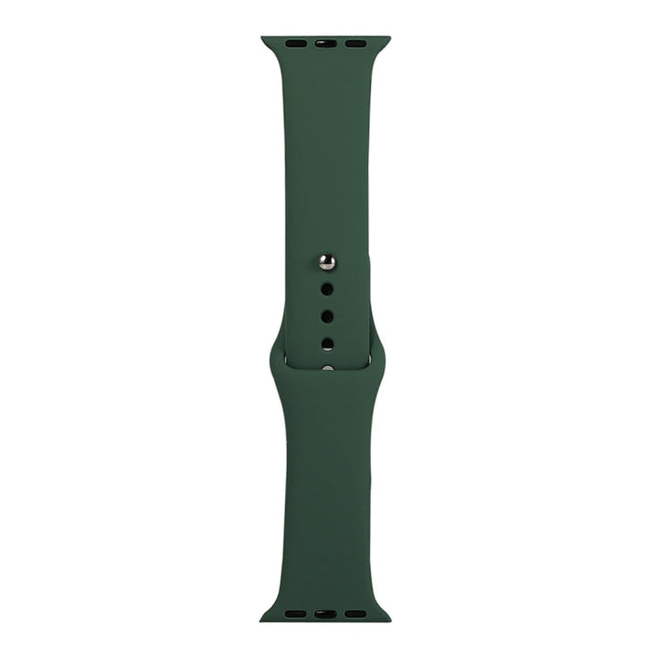 Lisslune | For Apple Watch Series 9&8&7 41mm / SE 3&SE 2&6&SE&5&4 40mm / 3&2&1 38mm Silicone Watch Band, Short Section (Women)(Forest Green)