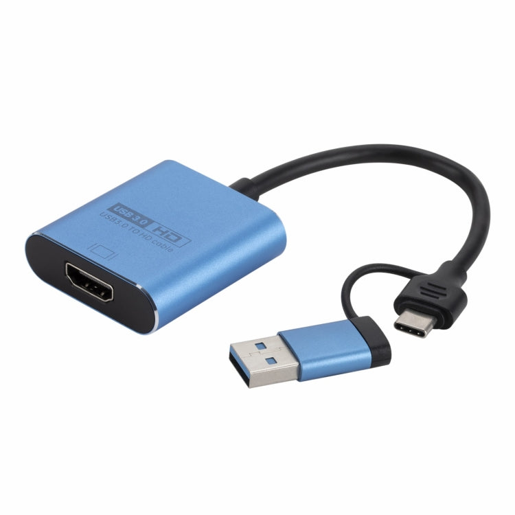 Lisslune | V05B USB + USB-C / Type-C to HDMI Adapter Cable