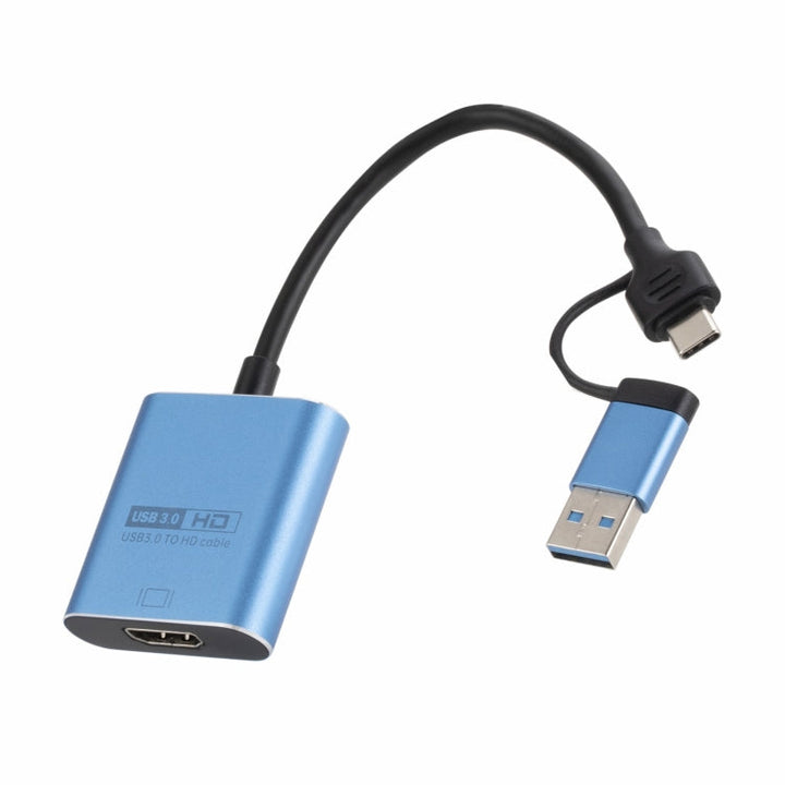 Lisslune | V05B USB + USB-C / Type-C to HDMI Adapter Cable