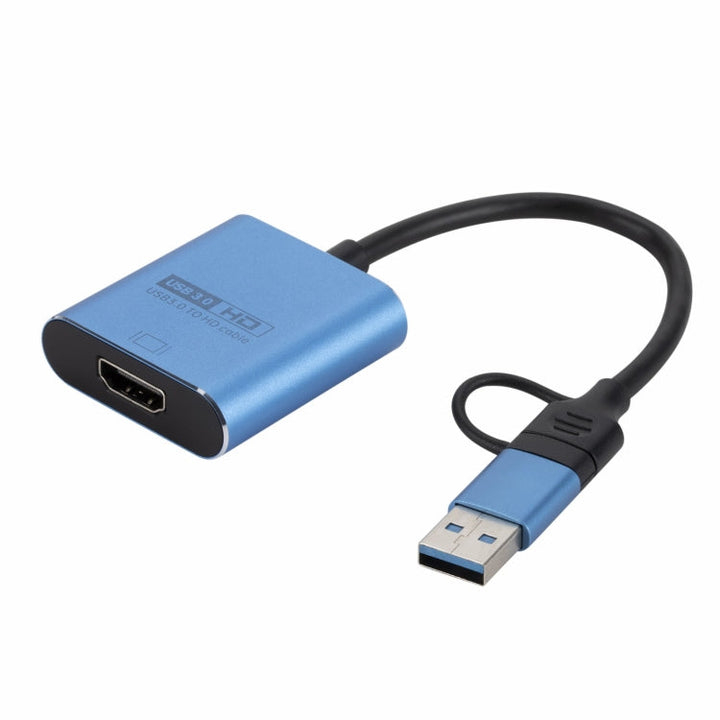 Lisslune | V05B USB + USB-C / Type-C to HDMI Adapter Cable