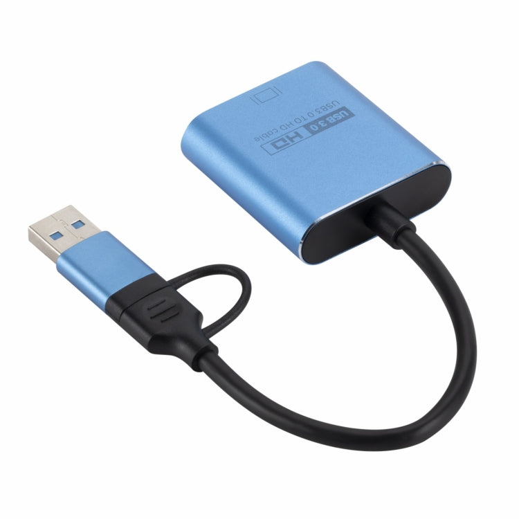 Lisslune | V05B USB + USB-C / Type-C to HDMI Adapter Cable