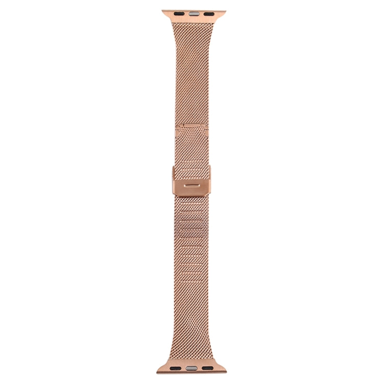 Lisslune | For Apple Watch Series 9&8&7 41mm / SE 3&SE 2&6&SE&5&4 40mm / 3&2&1 38mm Milanese stainless steel watch band (Rose Gold)