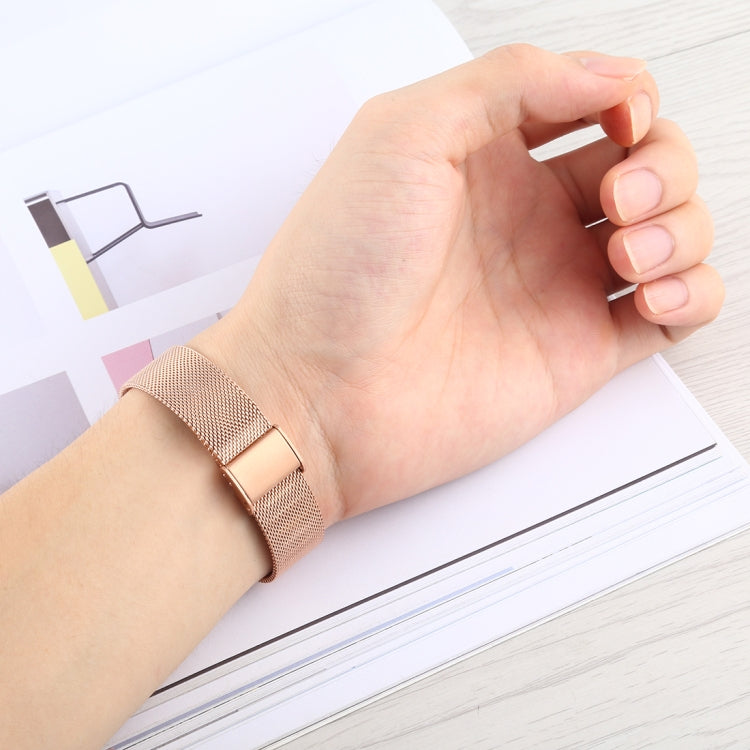 Lisslune | For Apple Watch Series 9&8&7 41mm / SE 3&SE 2&6&SE&5&4 40mm / 3&2&1 38mm Milanese stainless steel watch band (Rose Gold)