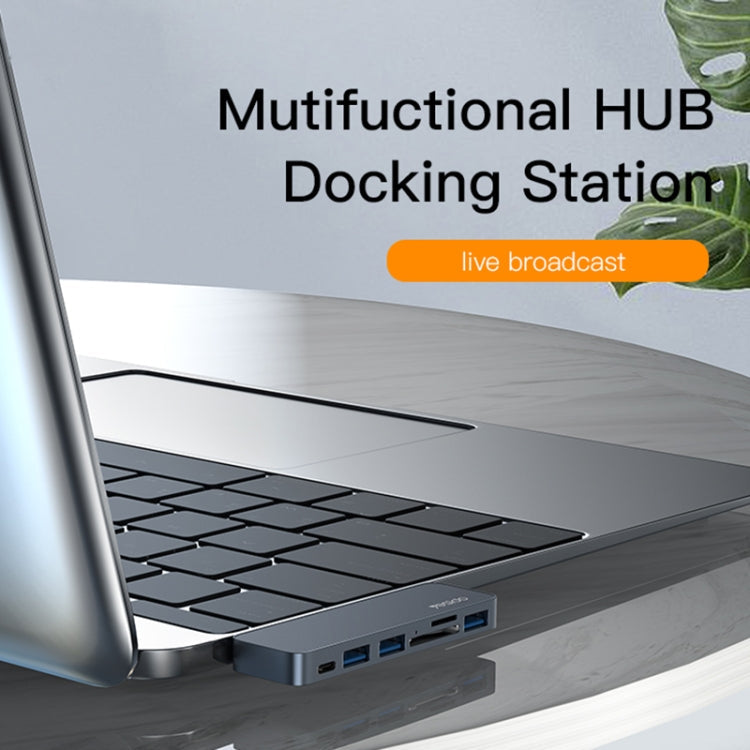 Lisslune | Yesido HB10 6 in 1 USB-C / Type-C Ports Multifunctional Docking Station HUB Adapter