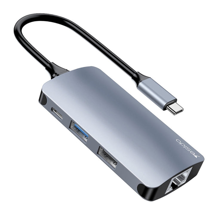 Lisslune | Yesido HB15 6 in 1 USB-C / Type-C Ports Multifunctional Docking Station HUB Adapter
