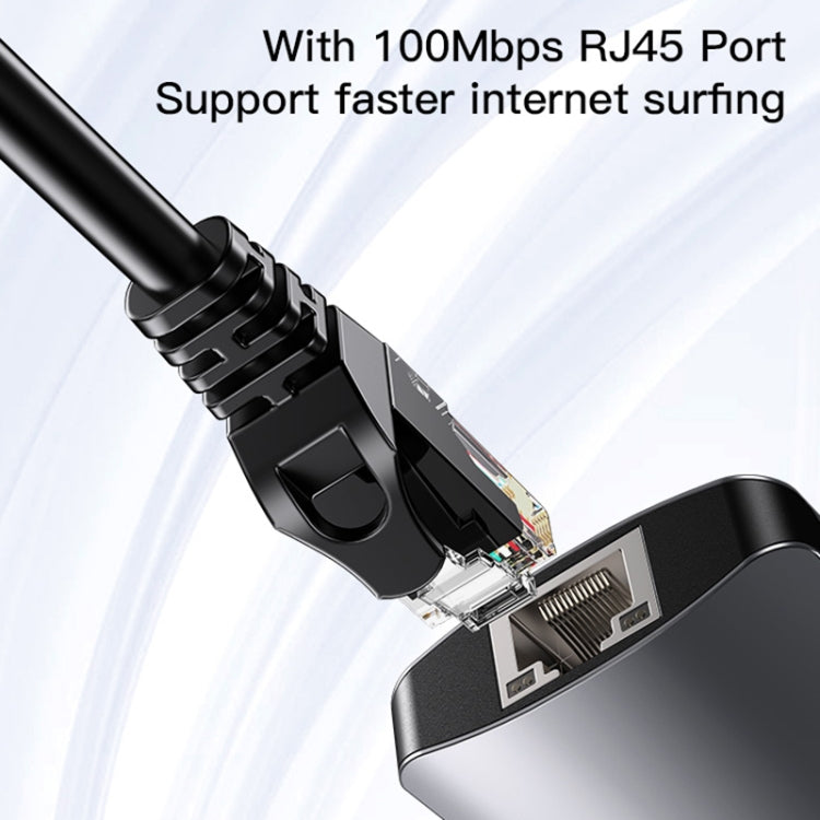 Lisslune | Yesido HB15 6 in 1 USB-C / Type-C Ports Multifunctional Docking Station HUB Adapter