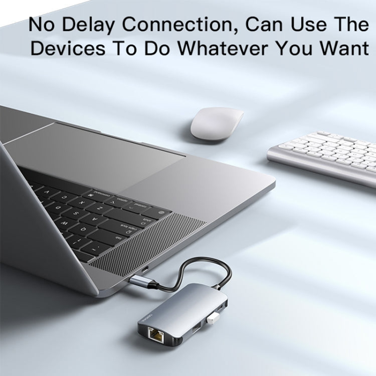 Lisslune | Yesido HB15 6 in 1 USB-C / Type-C Ports Multifunctional Docking Station HUB Adapter