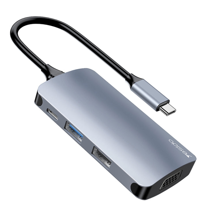Lisslune | Yesido HB16 7 in 1 USB-C / Type-C Ports Multifunctional Docking Station HUB Adapter