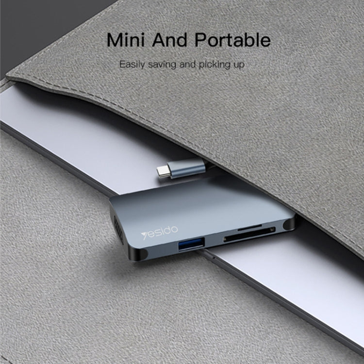 Lisslune | Yesido HB16 7 in 1 USB-C / Type-C Ports Multifunctional Docking Station HUB Adapter