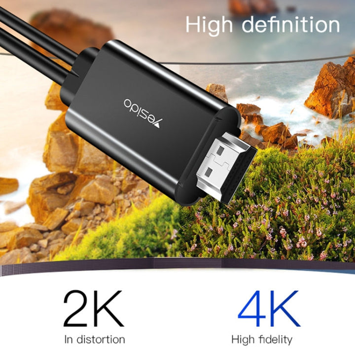 Lisslune | Yesido HM03 USB-C / Type-C to HDMI Adapter Cable, Length: 1.8m