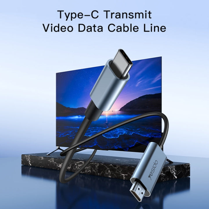 Lisslune | Yesido HM10 USB-C / Type-C to HDMI HD Adapter Cable, Length: 2m