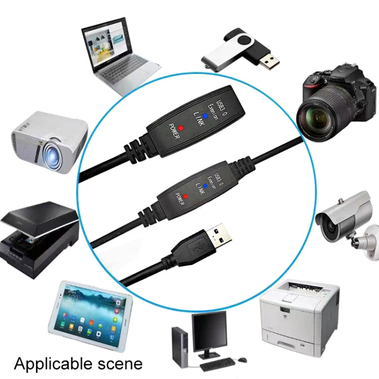 Lisslune | USB 3.0 Male to Female Super Speed Extension Cable, Length: 5m