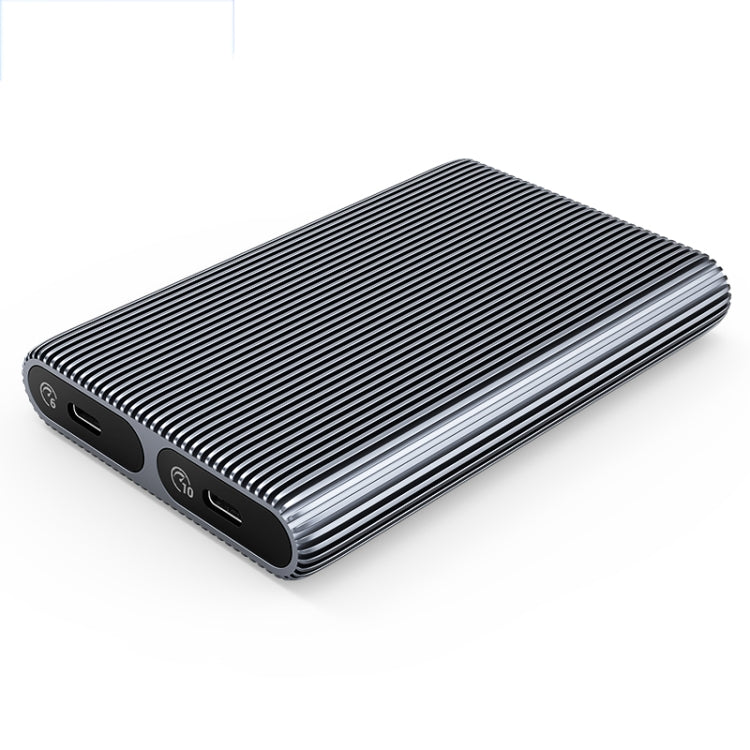 Lisslune | ORICO AM2C3-2SN Dual-Bay M.2 NVME + SATA SSD Enclosure (Gray)