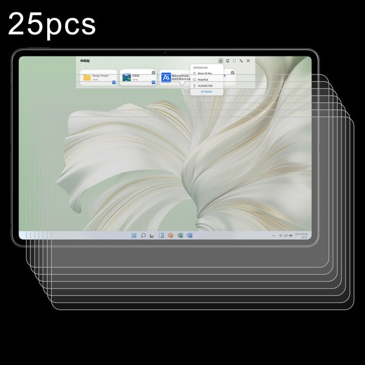 Lisslune | For Huawei MateBook E 2023 25 pieces 9H 0.3mm Explosions-proof Tempered Glass Film