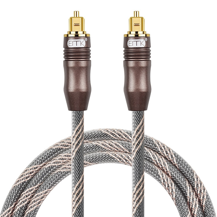 Lisslune | 20m EMK OD6.0mm Toslink Square Connector to Square Connector TV Digital Audio Optical Fiber Connection Cable