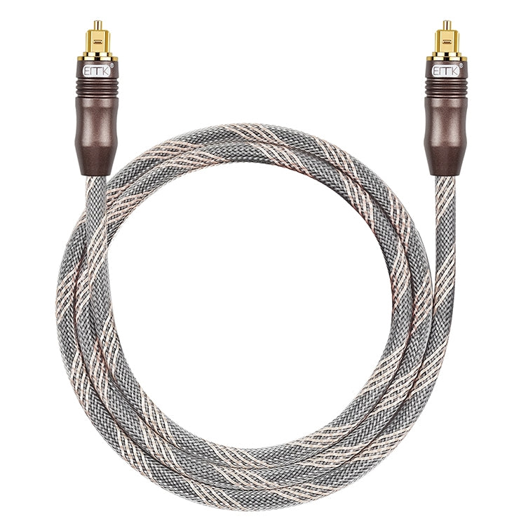 Lisslune | 20m EMK OD6.0mm Toslink Square Connector to Square Connector TV Digital Audio Optical Fiber Connection Cable