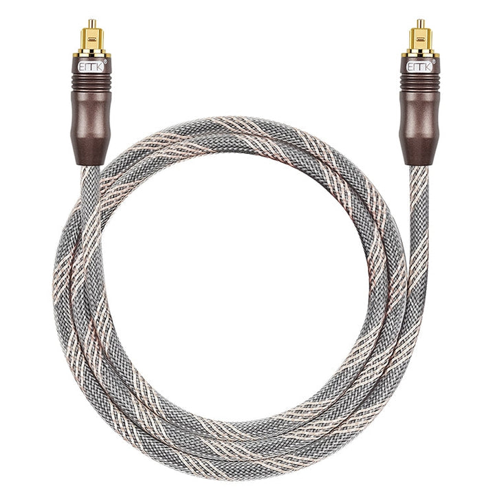 Lisslune | 25m EMK OD6.0mm Toslink Square Port to Square Port TV Digital Audio Optical Fiber Cable Connection Cable