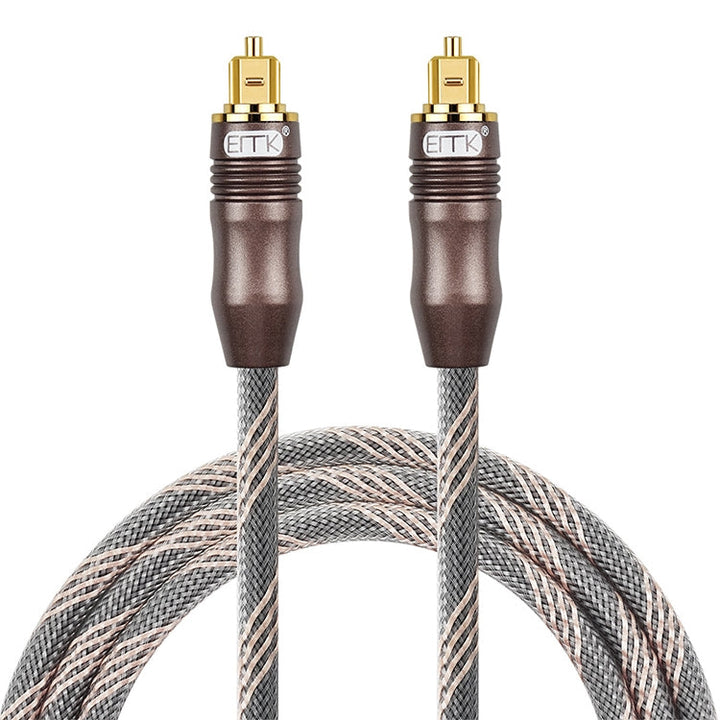 Lisslune | 30m EMK OD6.0mm Toslink Square Connector to Square Connector TV Digital Audio Optical Fiber Cable connection cable