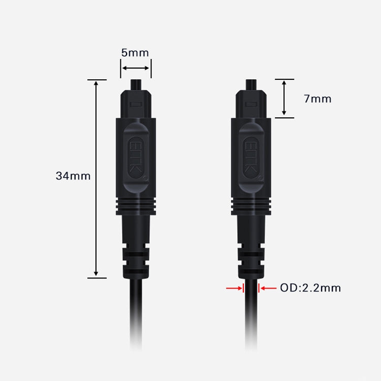 Lisslune | 25m EMK OD2.2mm Digital Audio Optical Fiber Cable Plastic Speaker Balanced Cable (Pink)