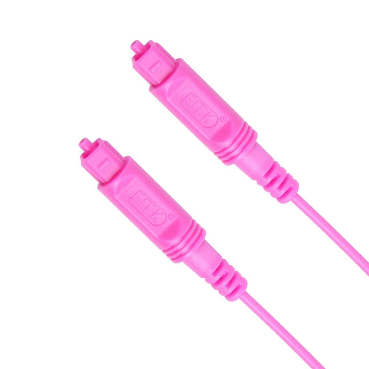 Lisslune | 30m EMK OD2.2mm Digital Audio Optical Fiber Cable Plastic Speaker Balance Cable (Pink)