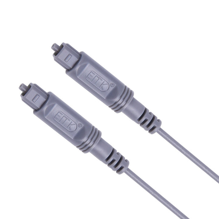 Lisslune | 30m EMK OD2.2mm Digital Audio Optical Fiber Cable Plastic Speaker Balance Cable (Silver Gray)