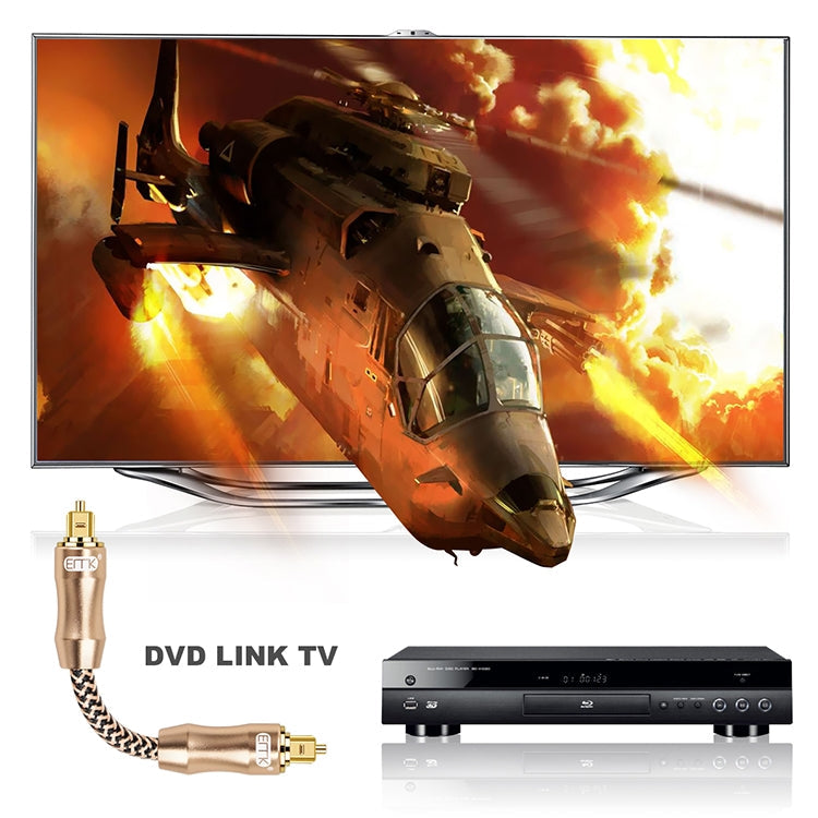 Lisslune | 10m EMK OD6.0mm gold-plated TV Digital Audio optical cable