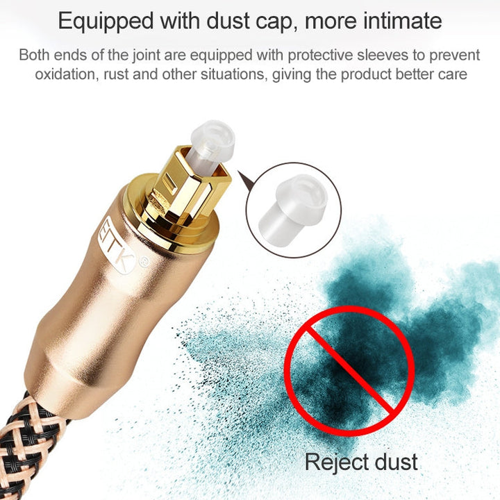 Lisslune | 25m EMK OD6.0mm gold-plated TV digital audio optical fiber connection cable