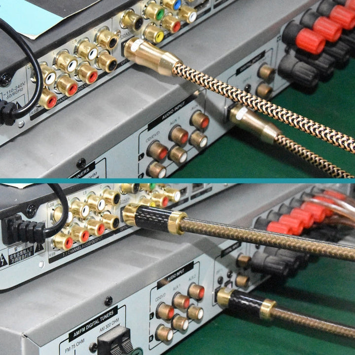 Lisslune | 30m EMK OD6.0mm gold-plated TV Digital Audio optical fiber connection cable